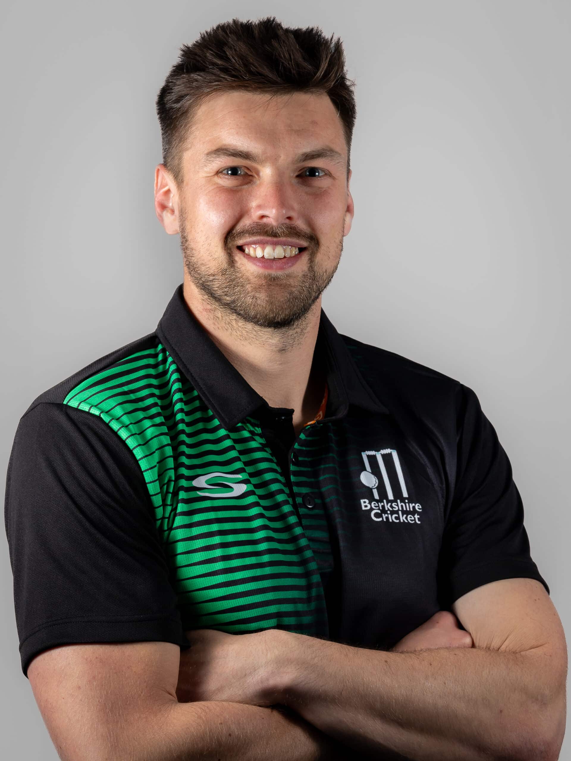 Berkshire Cricket's Chris Baker photographed at Falkland Cricket Club on March 28th, 2024. Photo by Roger Byrne.