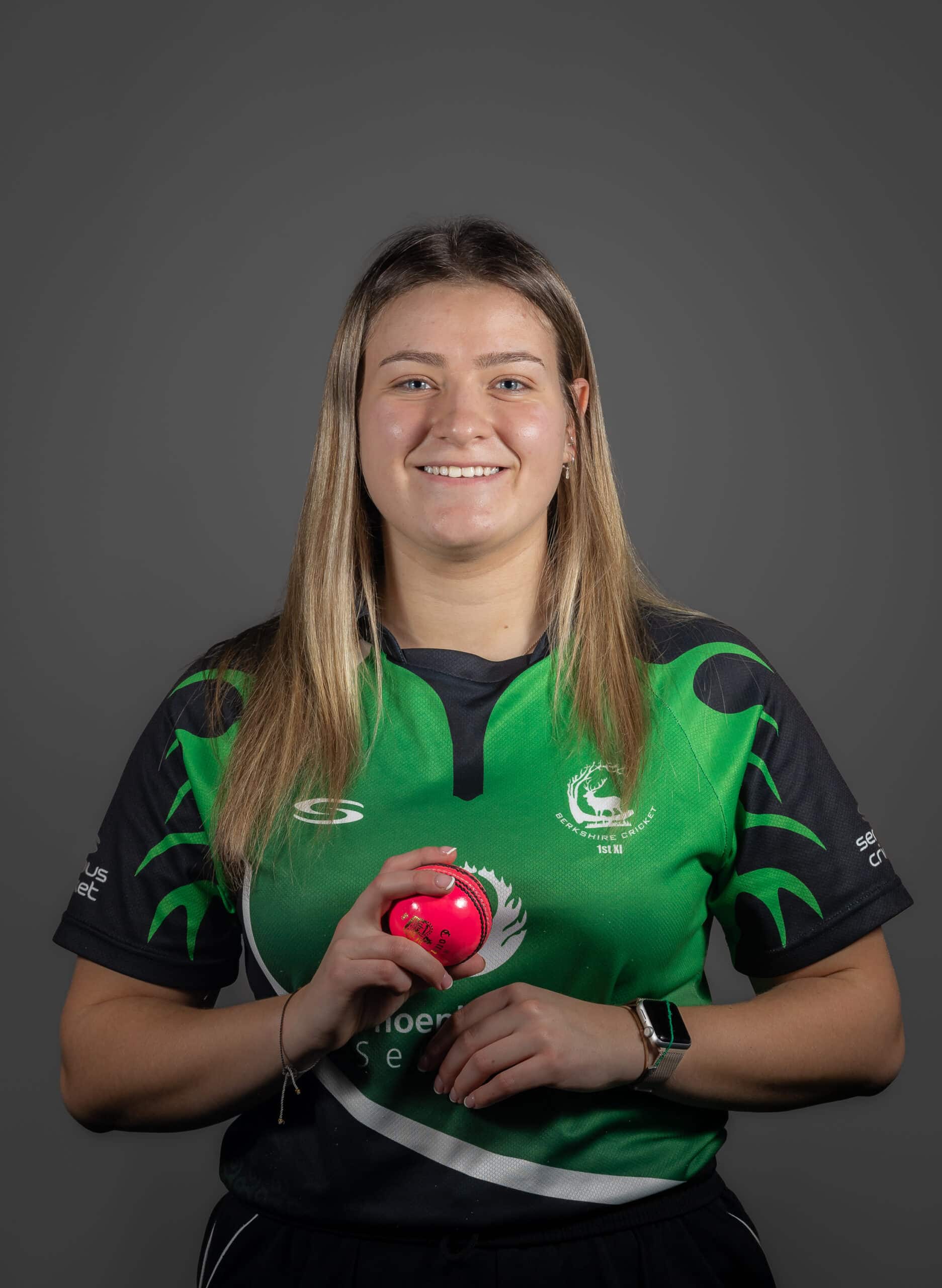 Freya Johnson photographed at the Berkshire Cricket Media Day 2024.