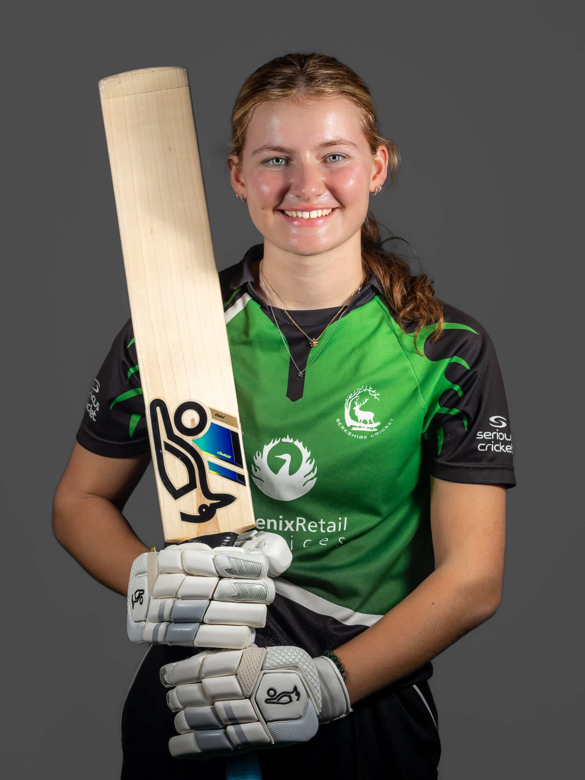 Izzy Storrar photographed at the Berkshire Cricket Media Day 2024.