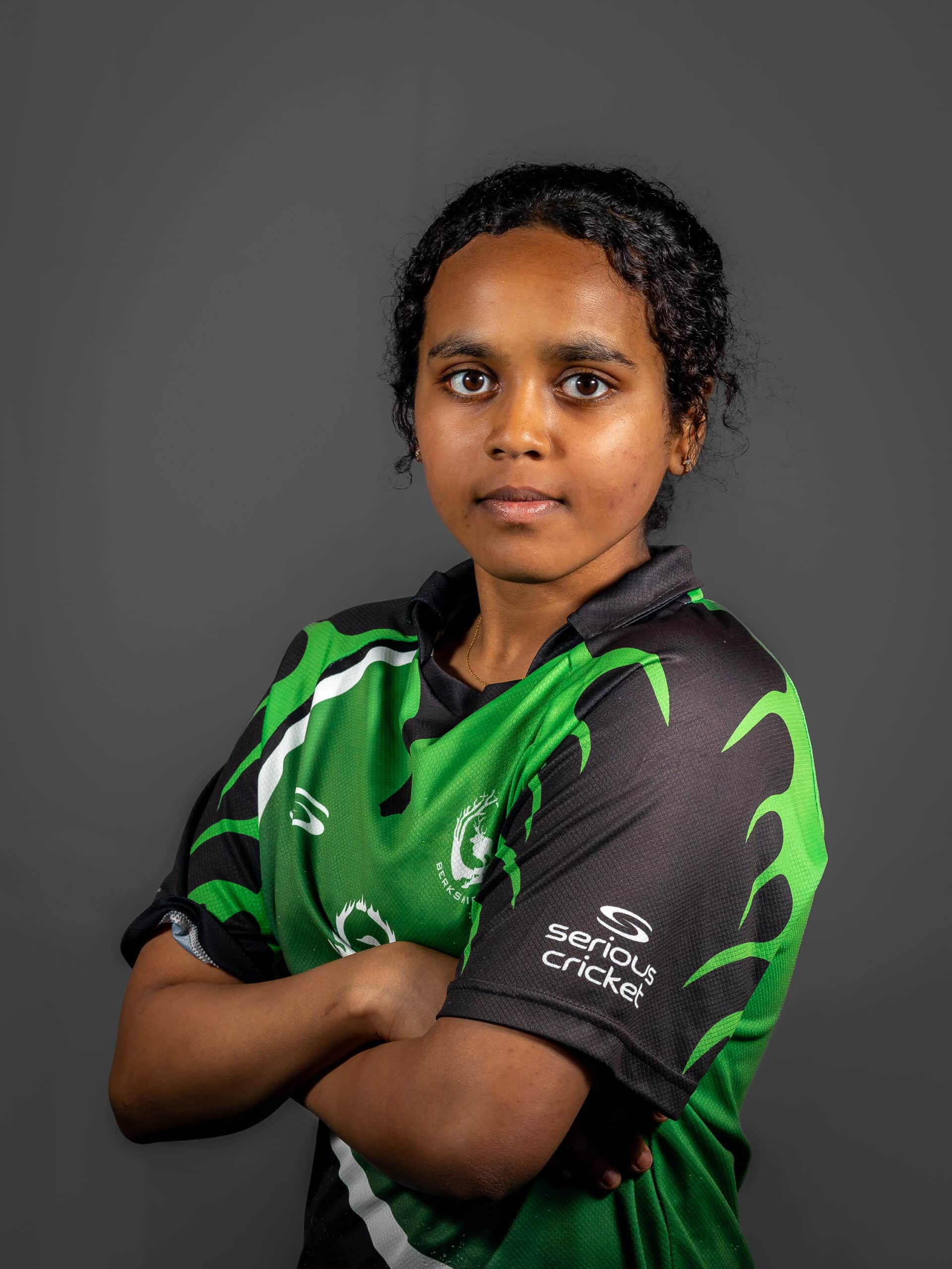 Shristi Patil photographed at the Berkshire Cricket Media Day 2024.