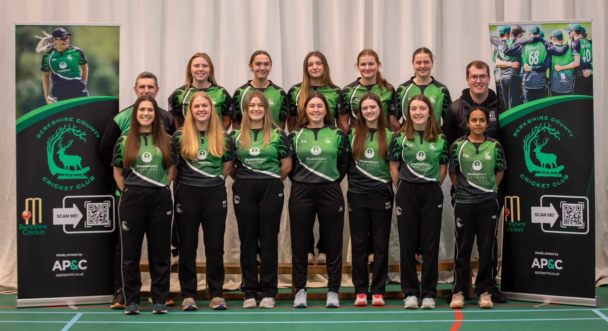 The Women's 1st Team squad at the Berkshire cricket Media Day 2024.