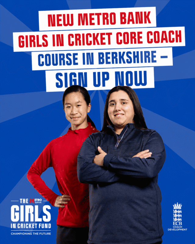 Berkshire Cricket Launches Metro Bank ECB Core Coach Course for 2026