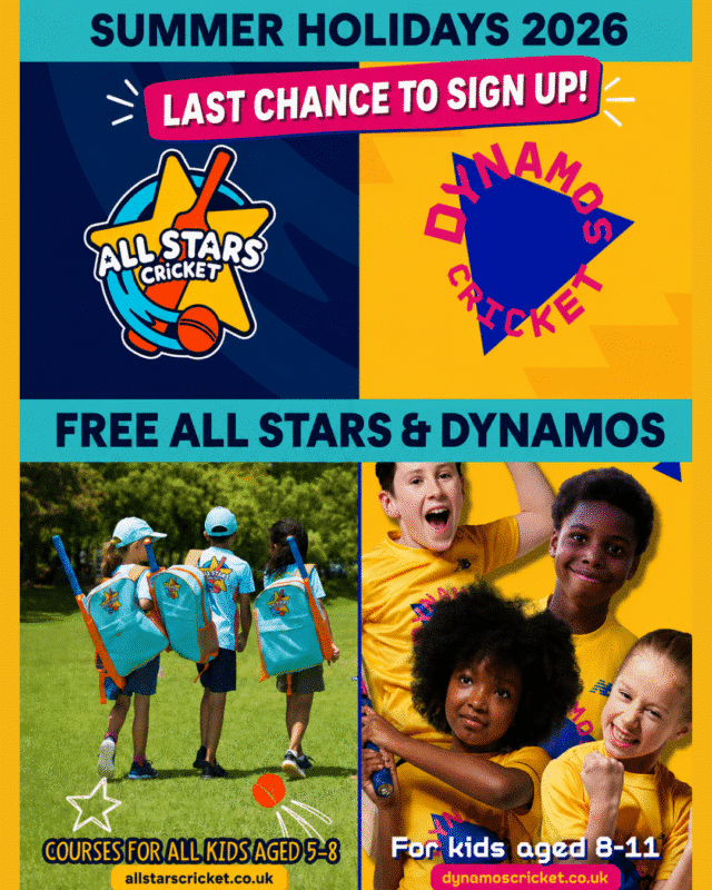 Summer Cricket Sessions Start This Week – Last Chance to Sign Up!